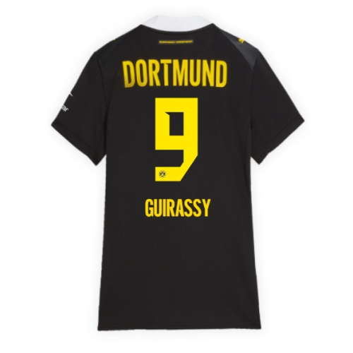 Borussia Dortmund Serhou Guirassy #9 Maglia Gara Trasferta Repliche 2026-27 Donna Maniche Corte Borussia Dortmund Serhou Guirassy #9 Maglia Gara Trasferta Repliche 2026-27 Donna Maniche Corte